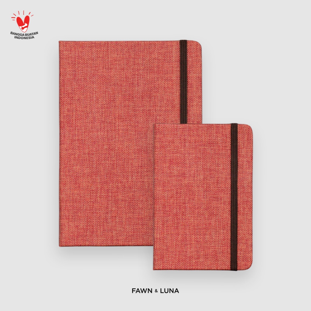 

Fawn & Luna - BURNT SIENNA - Notebook A5 A6 - Buku Planner/Jurnal/Agenda/Diary/Catatan