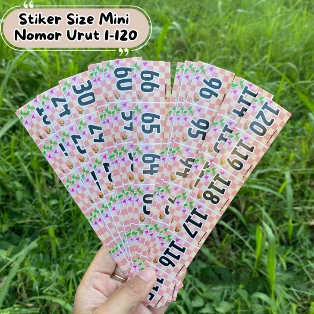 

New Stiker Angka Tabungan Target 1 - 120 Stiker / Stiker Nomor Urut 1-120