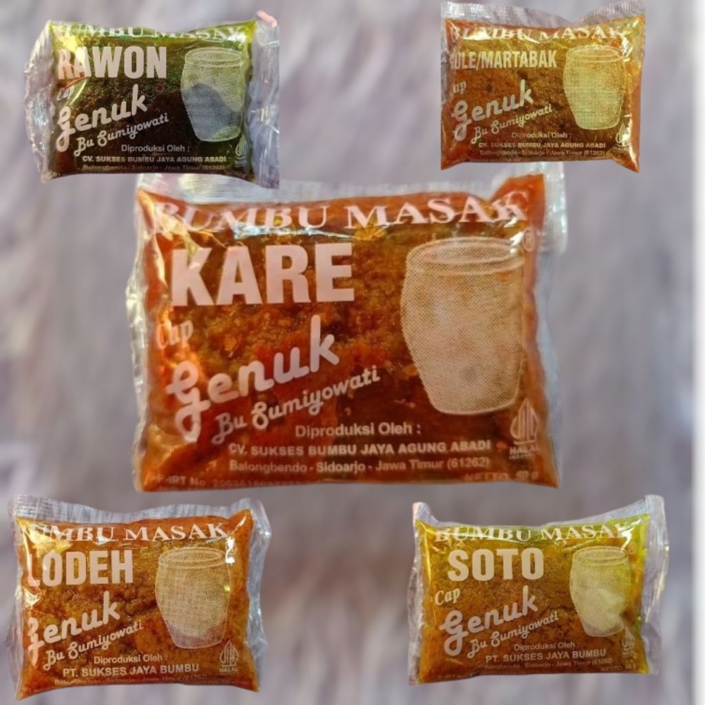 

BUMBU MASAK CAP GENUK KEMASAN SACHET SIAP MASAK