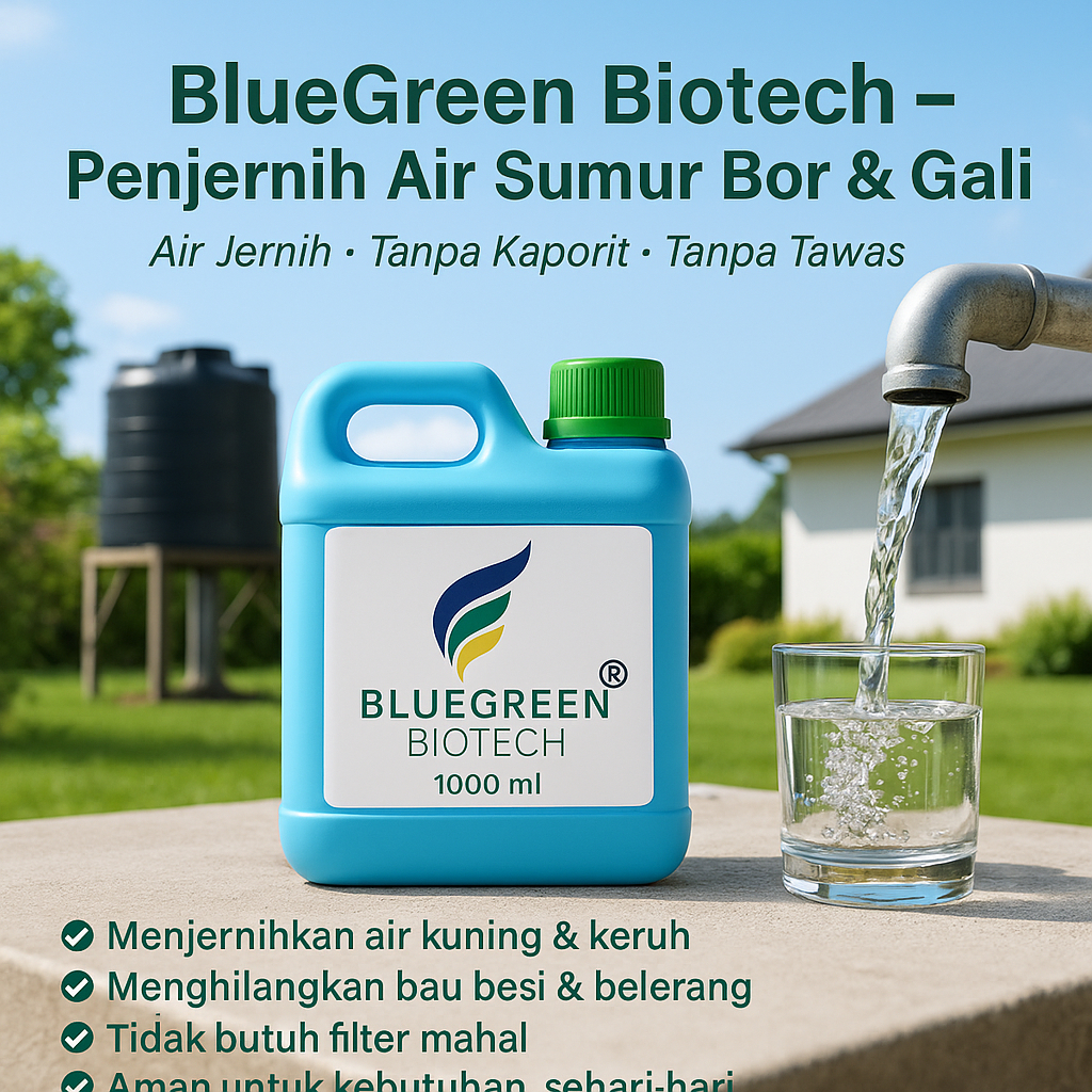 Obat Penjernih Air Sumur Bor dan Gali tanpa Kaporit atau Tawas
