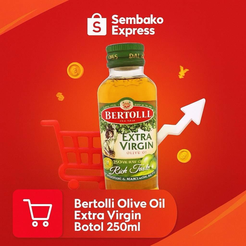 

Bertolli Extra Virgin Olive Oil 250ml – Minyak Zaitun Murni Rasa Kaya untuk Hidangan Sehat