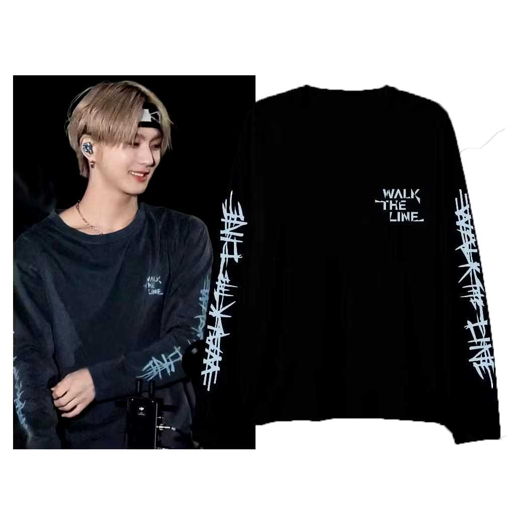 KAOS ENHYPEN KONSER WALK THE LINE 2025 Lengan Panjang | LONG SLEEVE CONCERT OUTFIT BAHAN KAOS KATUN 
