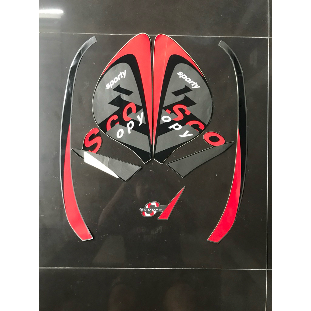 STRIPING STIKER SCOOPY SPORTY 2020 HITAM