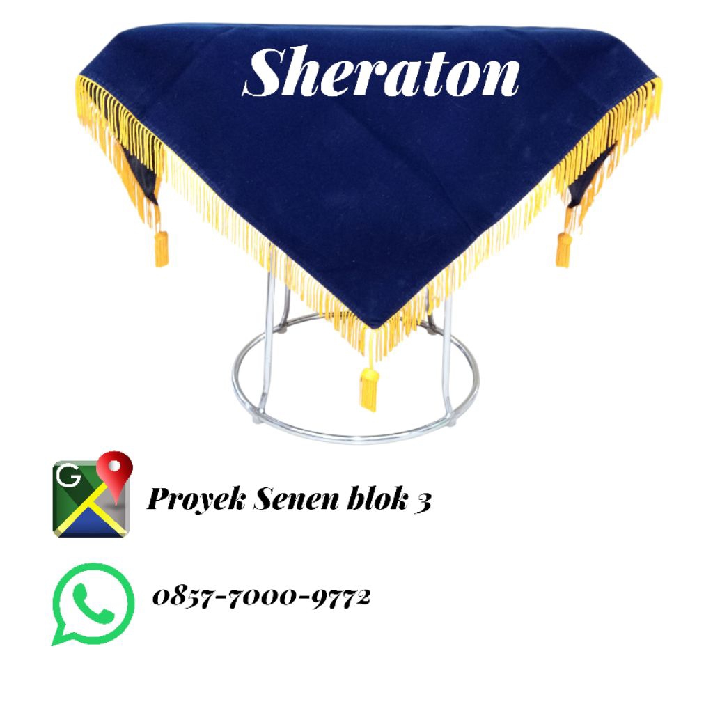 

alas baki paskibra alas baki upacara bendera polos warna biru Dongker