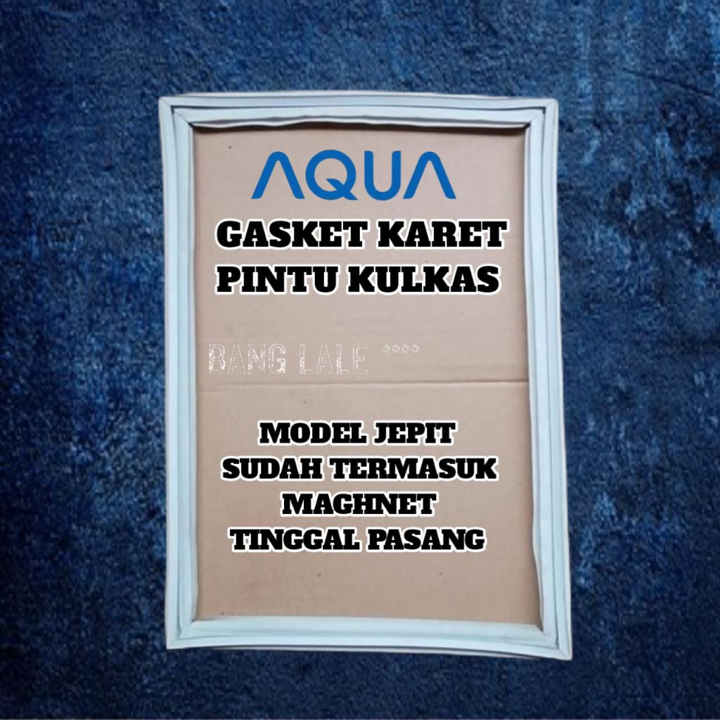 GASKET KARET PINTU KULKAS 1 PINTU AQUA AQR-D187 JEPIT BAUT 48 X 103 CM