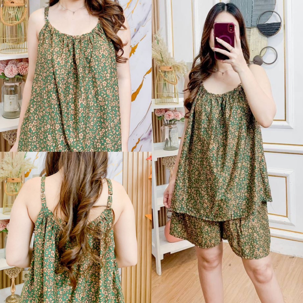 DASTER PUTRI BALI - MIYA CELANA PENDEK SETELAN DASTER BALI