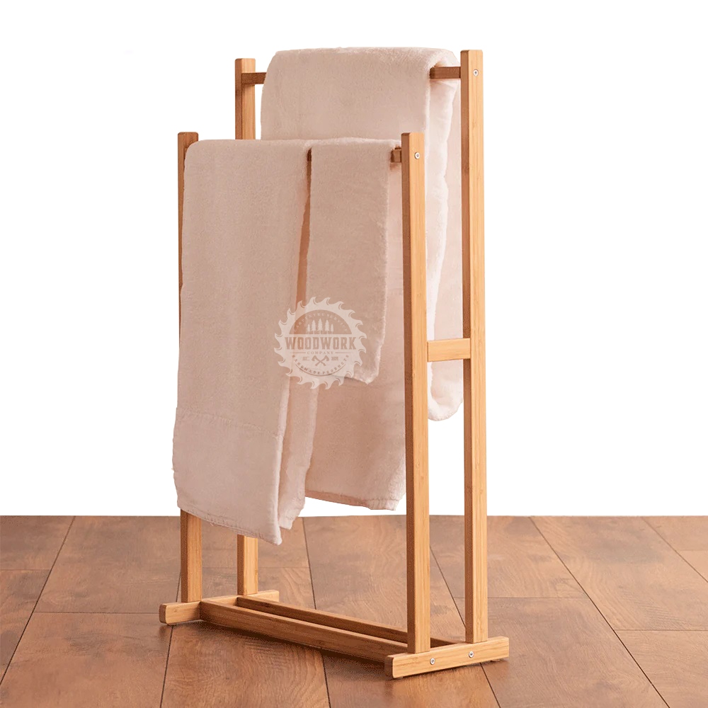 Rak Handuk kayu Aesthetic Tempat Handuk Kayu Jati Belanda