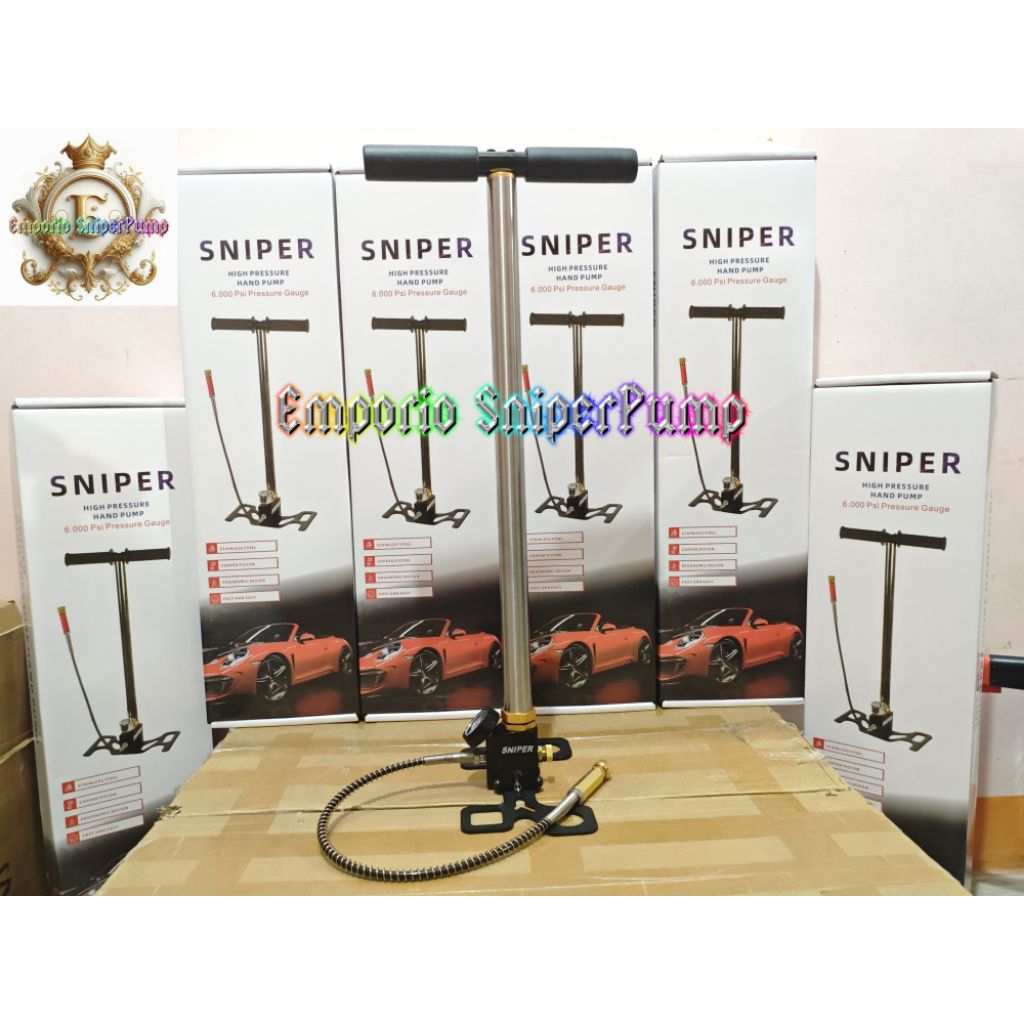 Pompa PCP 3 Stage 6000psi Import, Pompa PCP 3 Stage Kaki Lipat Evo