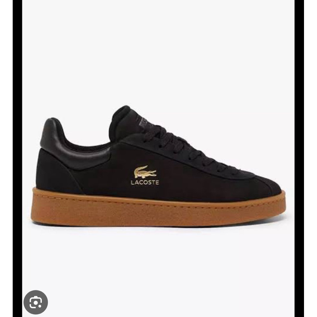 Sepatu Lacoste Baseshot Premium Leather Trainers Original 100% Baru Mall