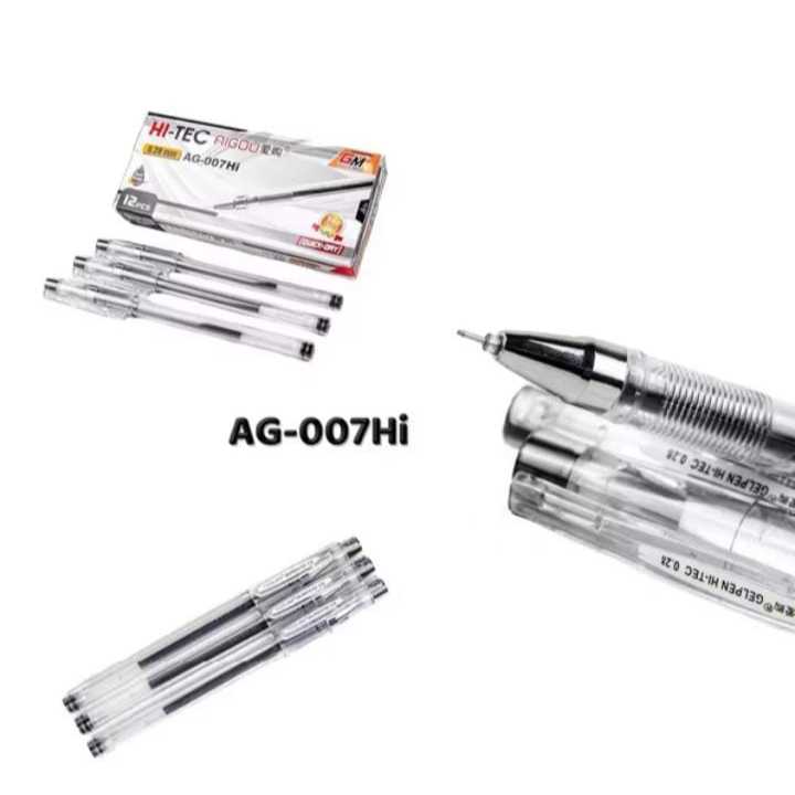 

(1 BIJI) Pulpen/Gel Pen Hi-Tech AIGOU AG-007 SQUEEZY 0,28 mm