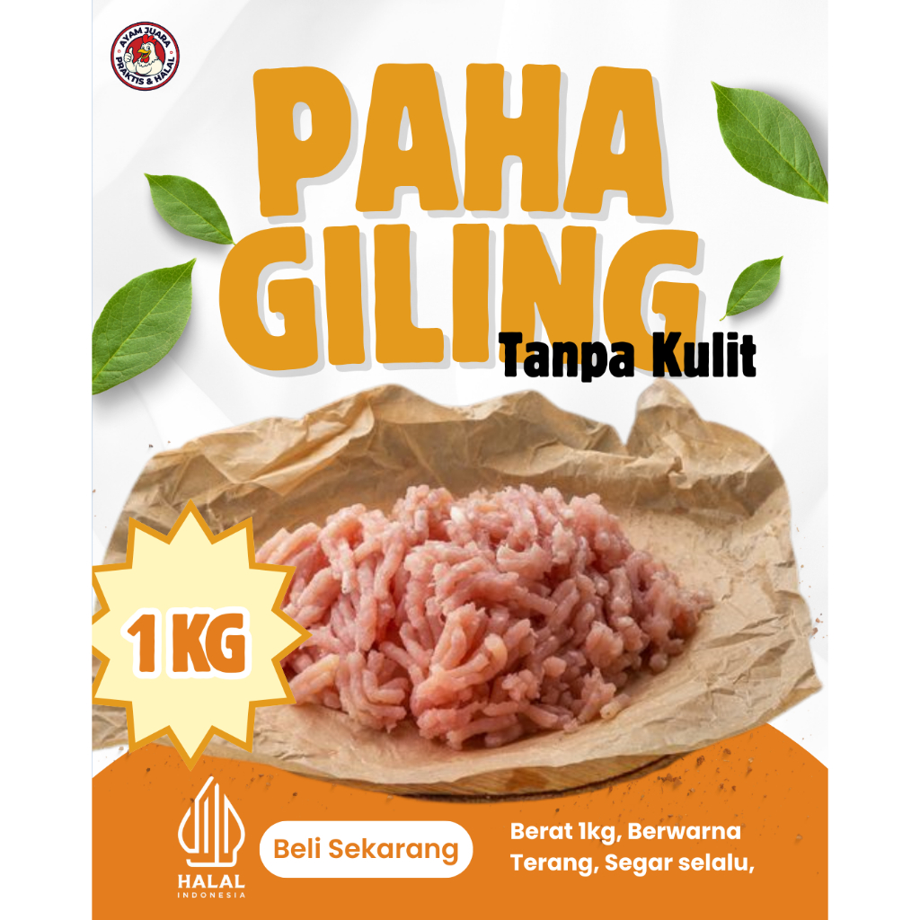 

Daging Ayam Giling Paha Tanpa Kulit 1kg