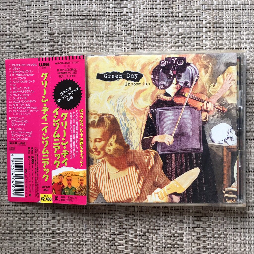 CD Green Day - Insomniac | Japan