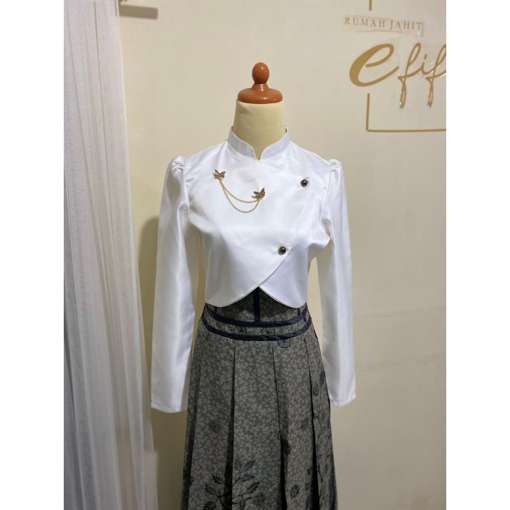 (KEBAYA CROP SAJA) kebaya janggan crop kebaya janggan cople kebaya janggan janggan crop top kostum p