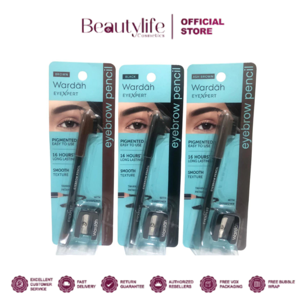 Wardah Eyexpert Eyebrow Pencil | Wardah Eyebrow Pencil With Sharpener