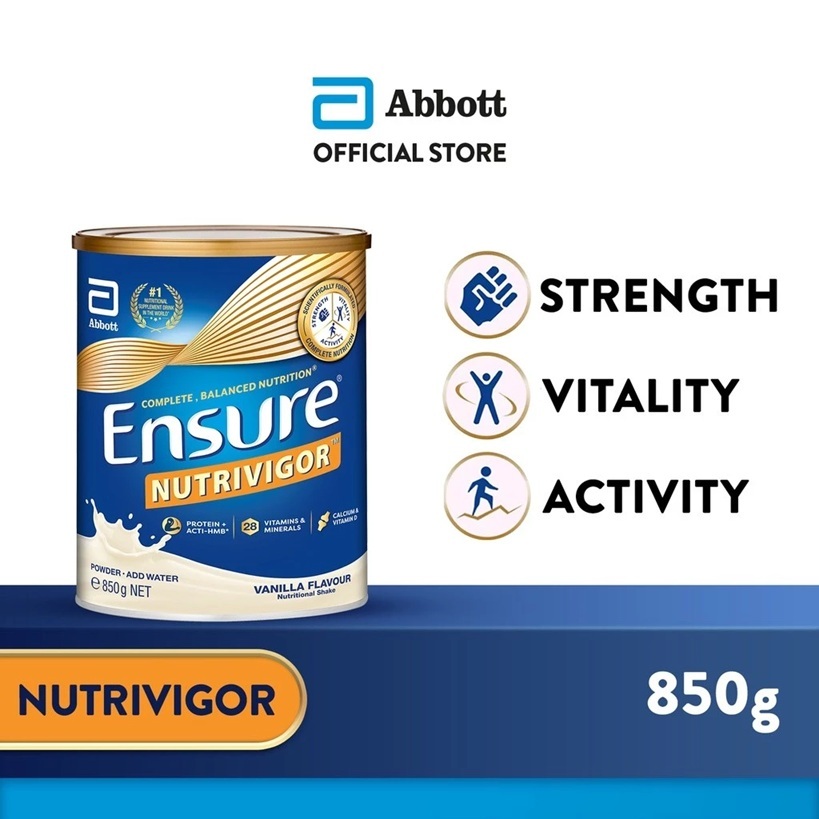 

Abbott Ensure Nutrivigor Powder Adult Nutrition Vanilla 850g