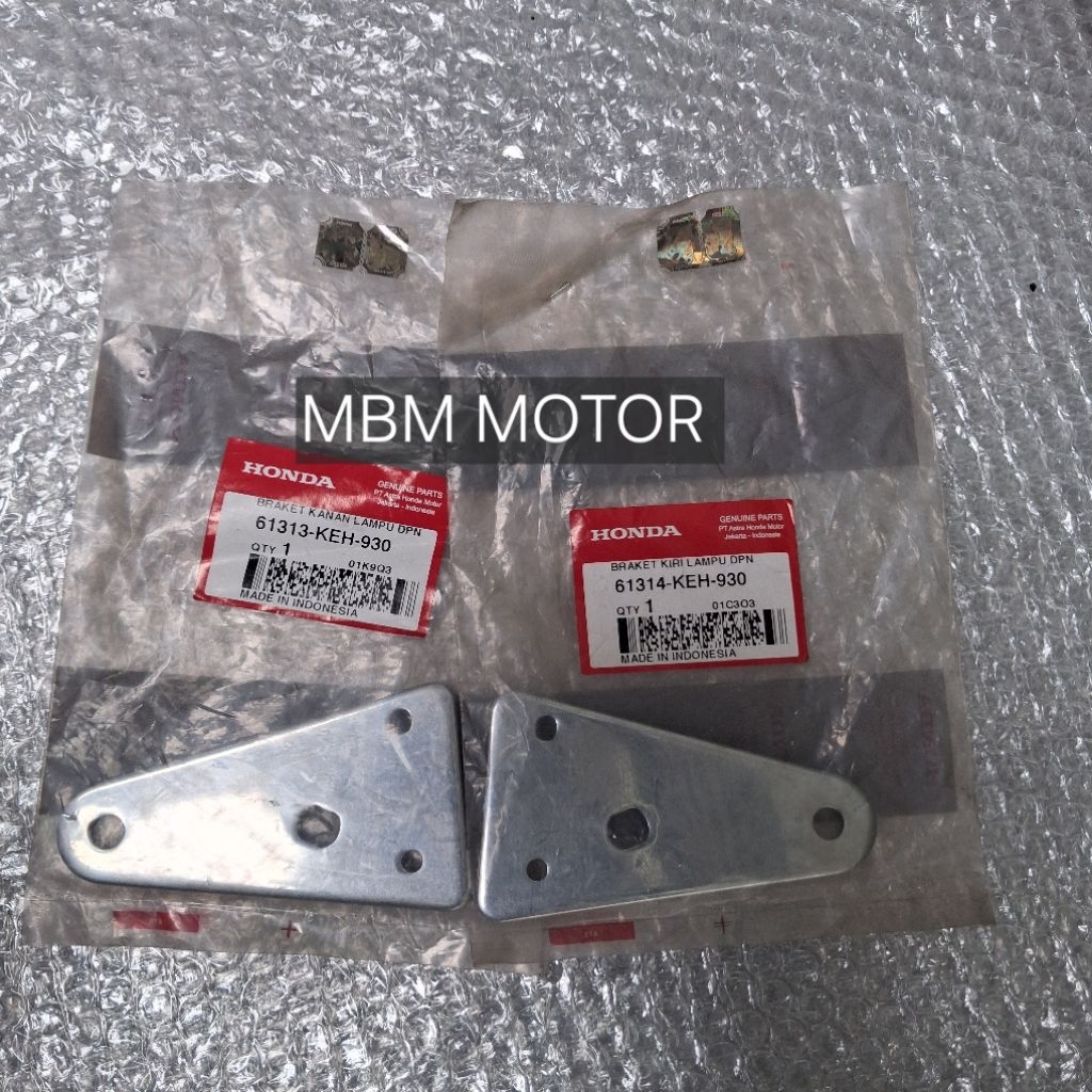dudukan lampu depan Honda Mega pro Megapro hiu Primus braket bracket kupingan headlamp reflektor AHM