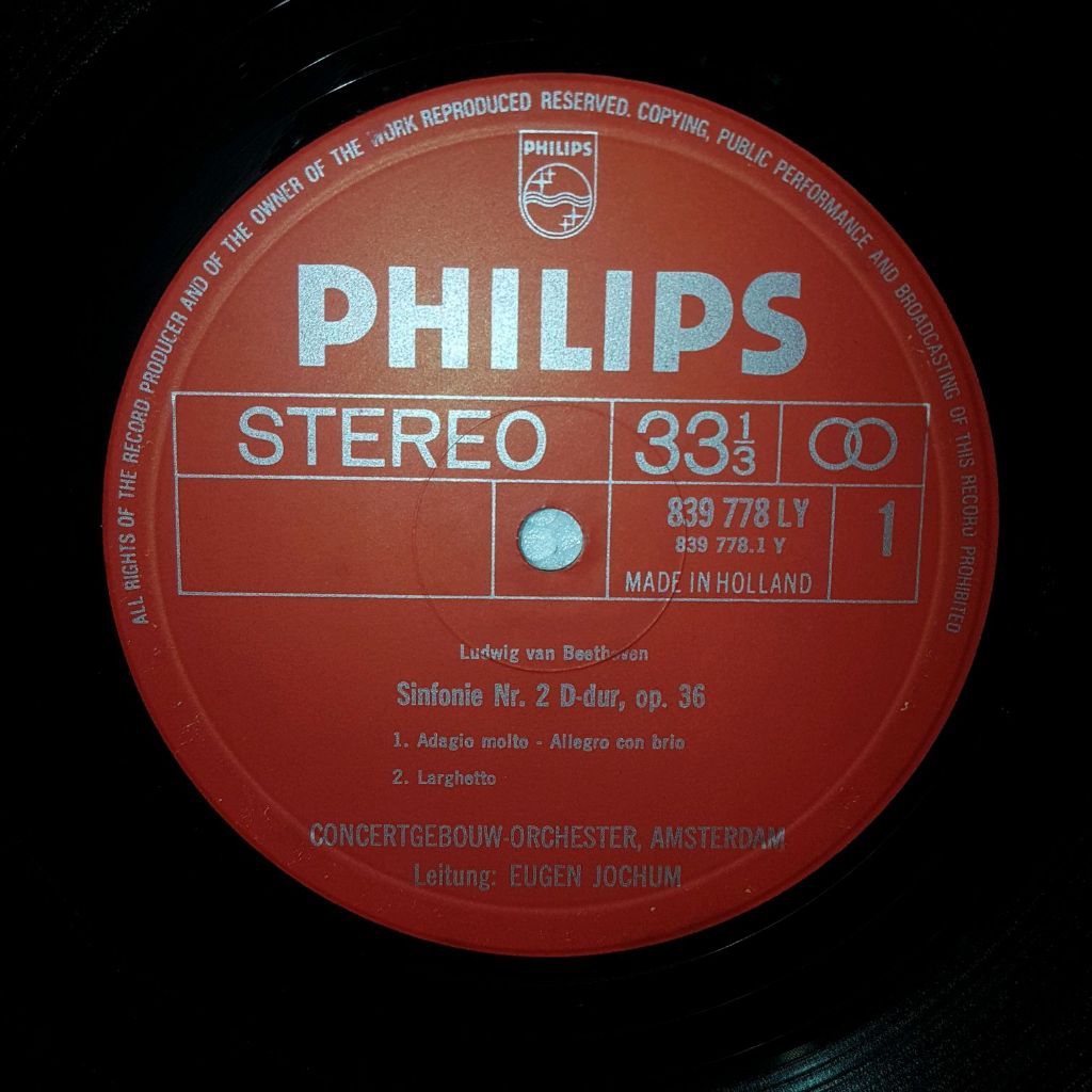 Vinyl Piringan Hitam 12 inch Ludwig Van Beethoven - Sinfonie Nr. 2