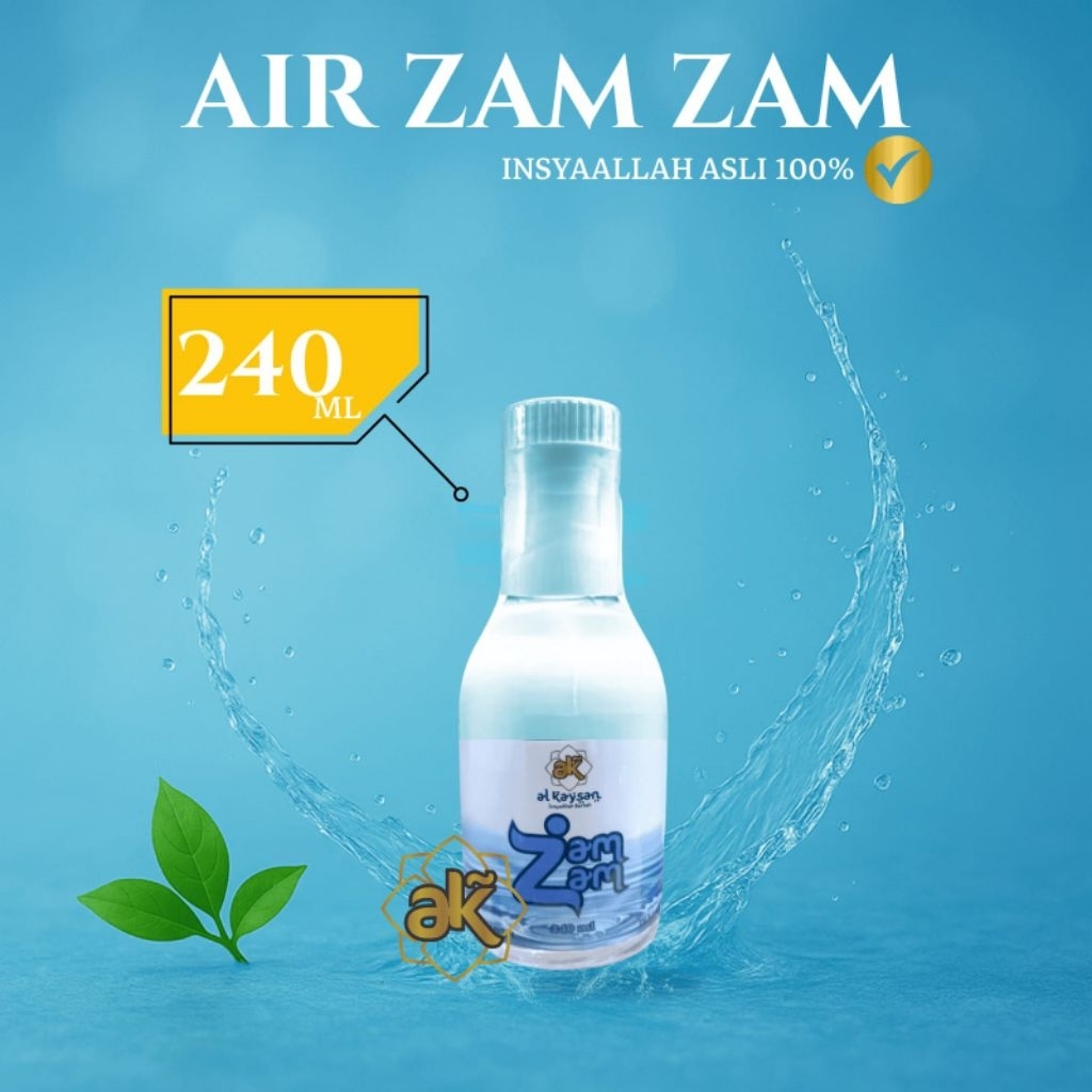 

PROMO Minuman Air Zam zam 240 ml INSYAA ALLAH ASLI ORIGINAL/minuman berkhasiat