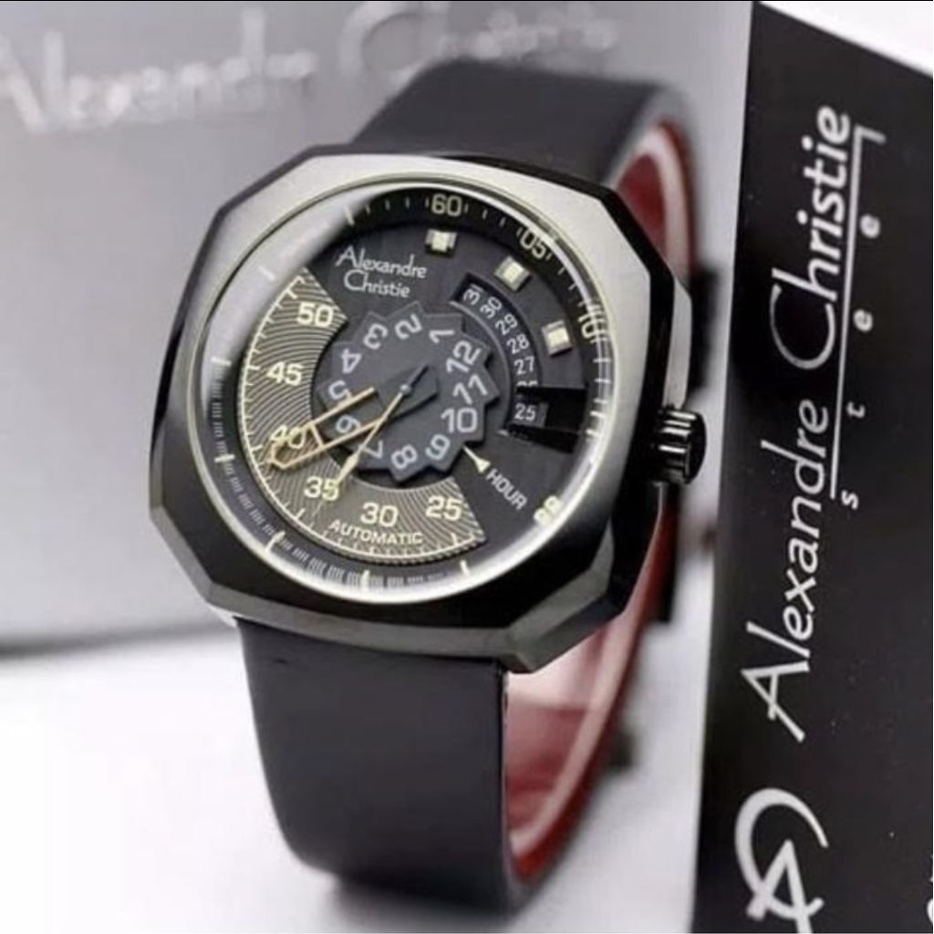 JAM TANGAN PRIA ALEXANDRE CHRISTIE AC 3032 | AC3032 LEATHER AUTOMATIC ORIGINAL