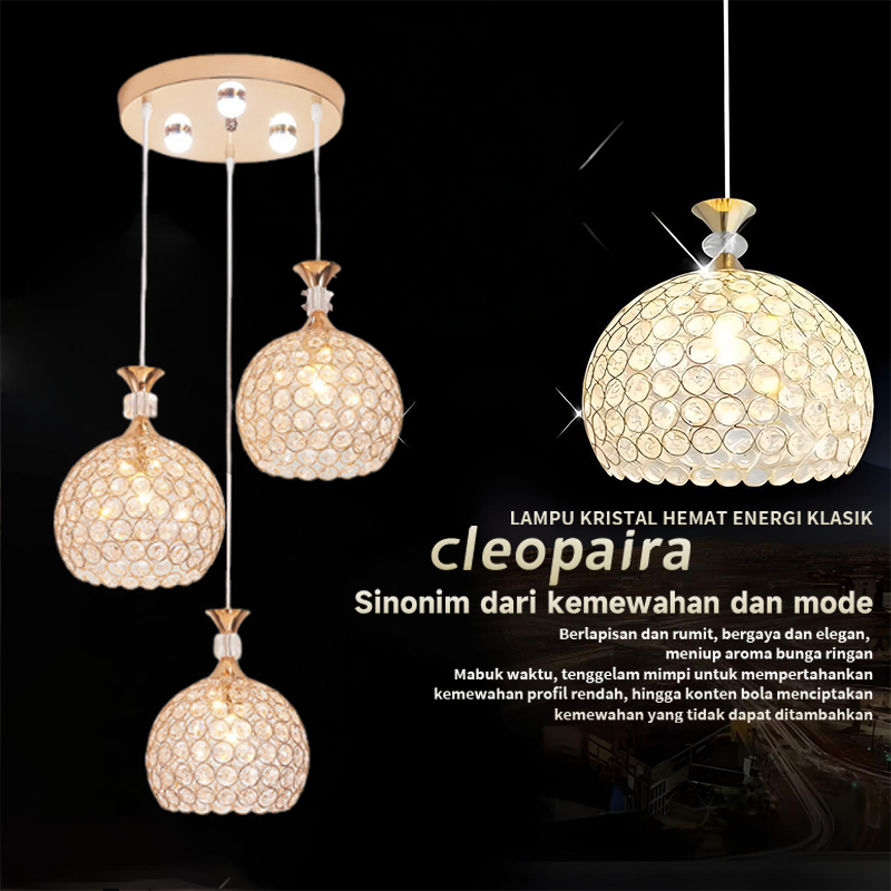 Lampu Gantung Minimalis Kristal Lampu Plafon Minimalis Kamar Tidur Modern Lampu Gantung Kamar Cup