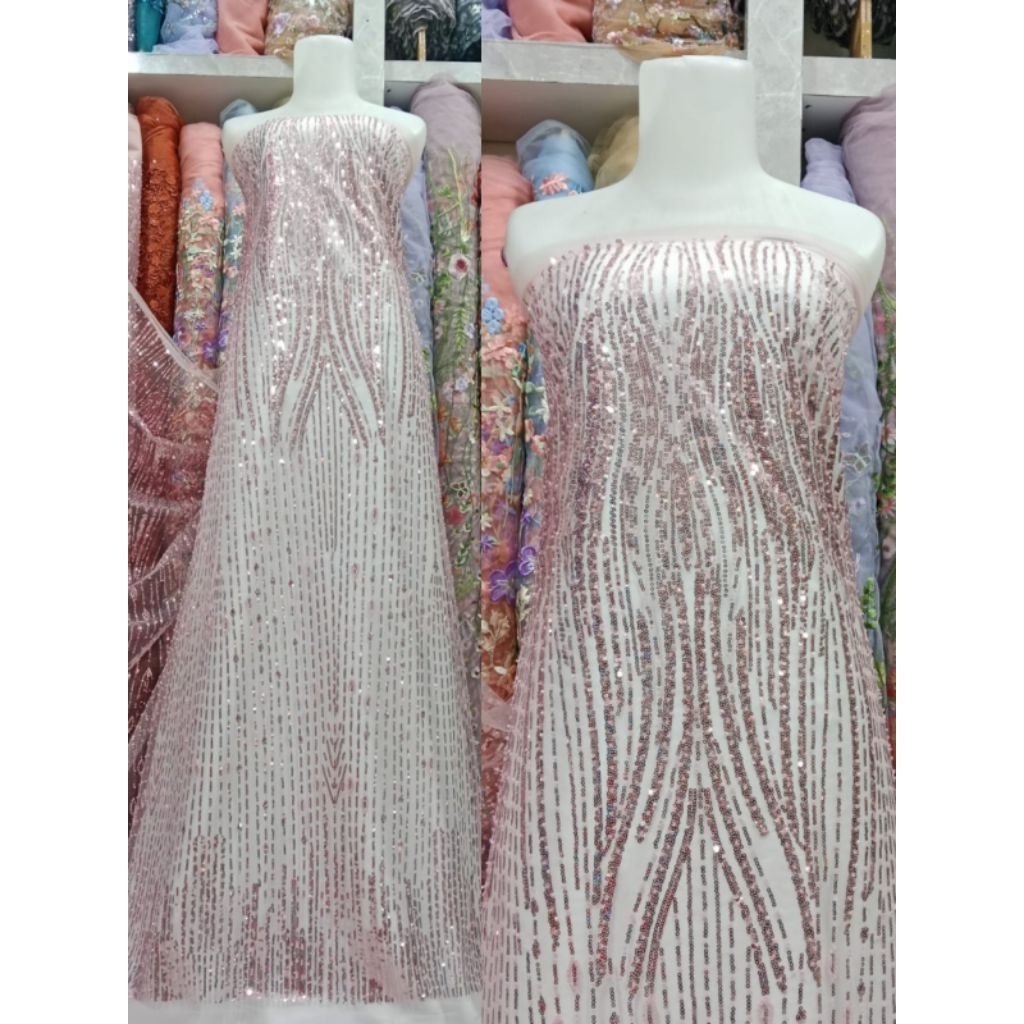 BAHAN/KAIN TILLE FULL PAYET BAMBU/TILE FULL PAYET