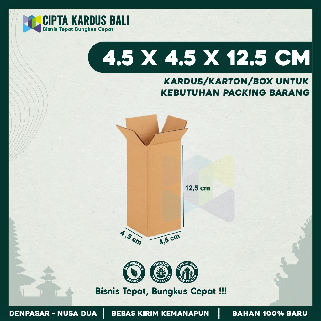 

Kardus Packing 4,5x4,5x12,5 | Box packing | Karton Packing