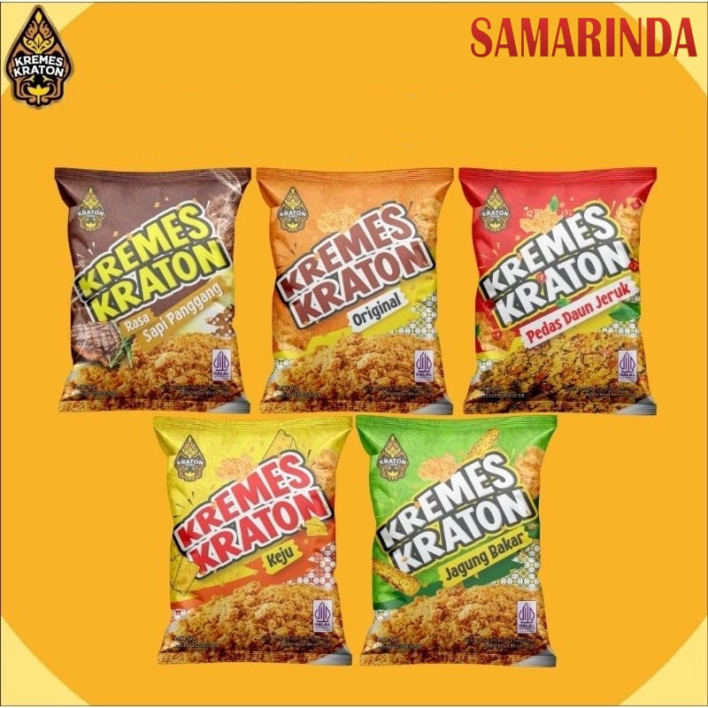 

KREMES KRATON Sachet 1 Pcs Rasa Ayam Original dan Sapi Panggang Samarinda