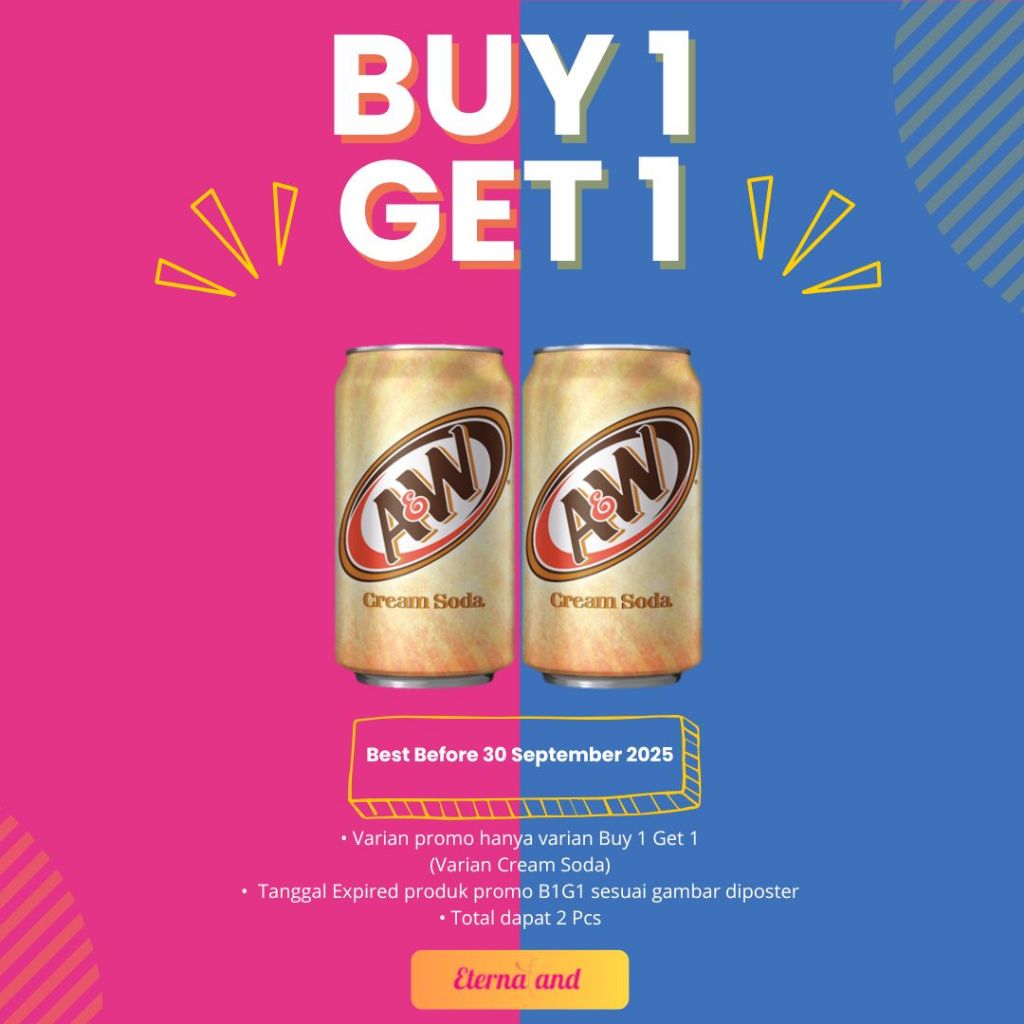 

A&W Soda Drinks - minuman impor USA