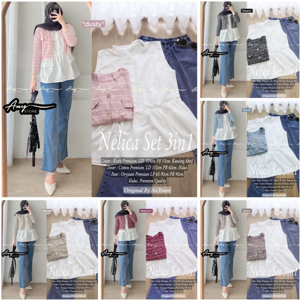 NELICA LUVE CANIA NAFFA SET 3IN1 ALKA SET POPO CREMA IFADA ZANA FIANA SINEA IFTA SEVENTY ISYA HIMA Z