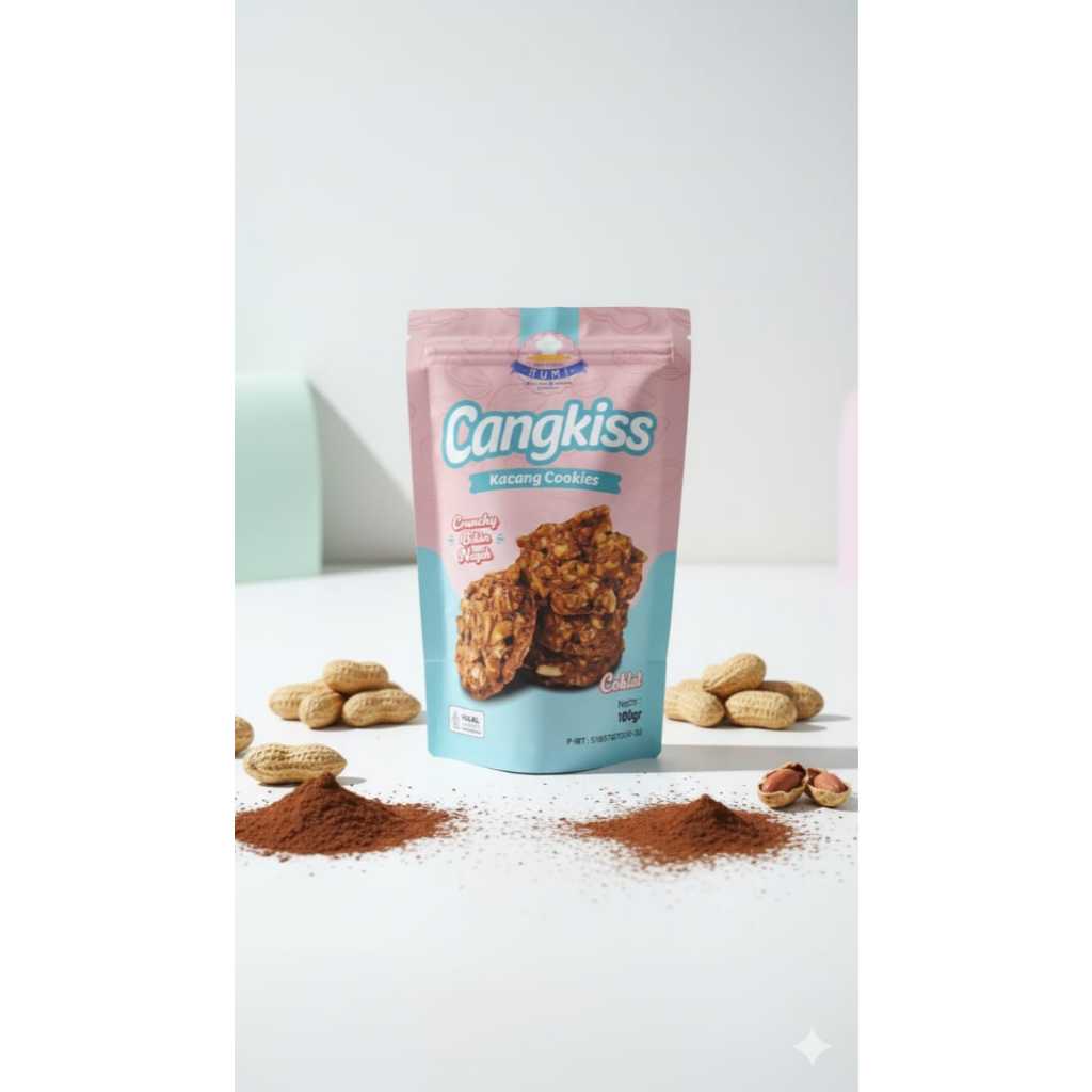 Cangkiss kacang cookies || kacang cookies || beng-beng coklat kacang