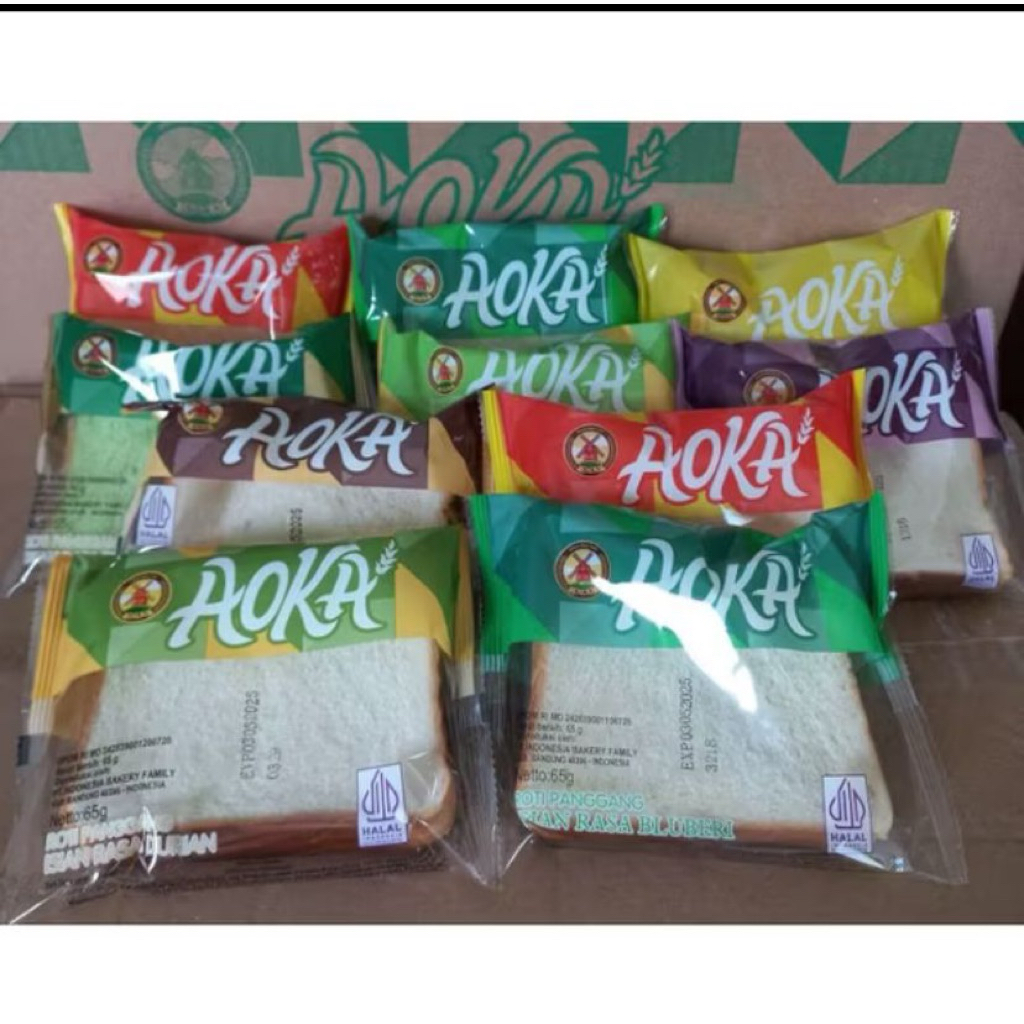 (PAKET 10 PCS ) MIX AOKA ROTI PANGGANG