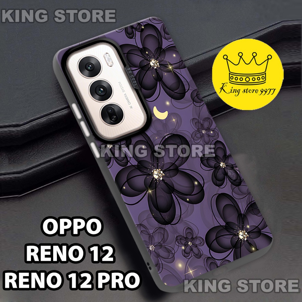 (KS5)  Case OPPO RENO 12 - OPPO RENO 12 PRO/ Motif gambar /Motif Bunga/casing OPPO RENO 12- OPPO REN