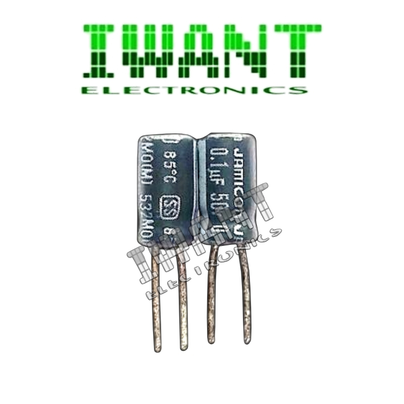 0.1UF50V KAPASITOR ELKO 0.1UF 50V ELCO 0.1UF 50V 85' KAPASITOR 0.1UF50V 85' JAMCON