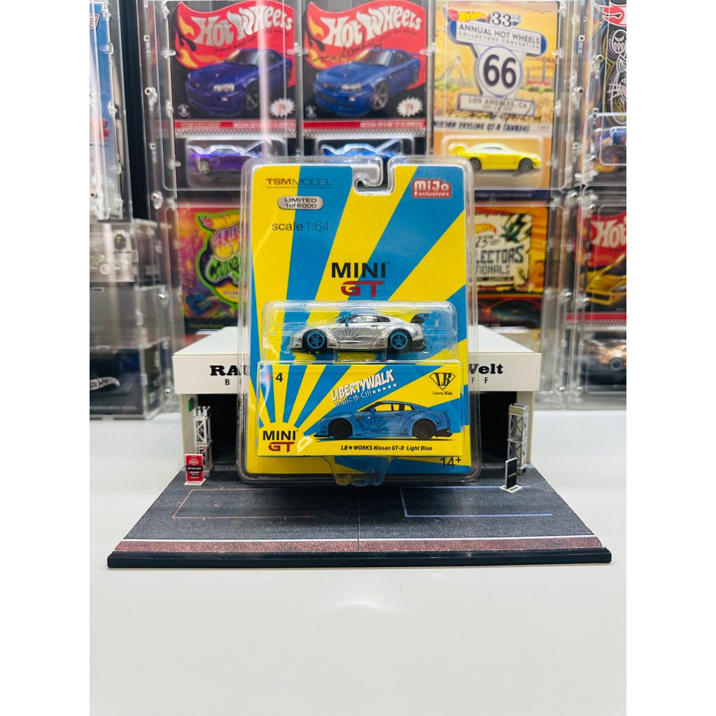 Mini GT CHASE No 4 LB Works Nissan GTR R35 Light Blue Mijo Exclusive
