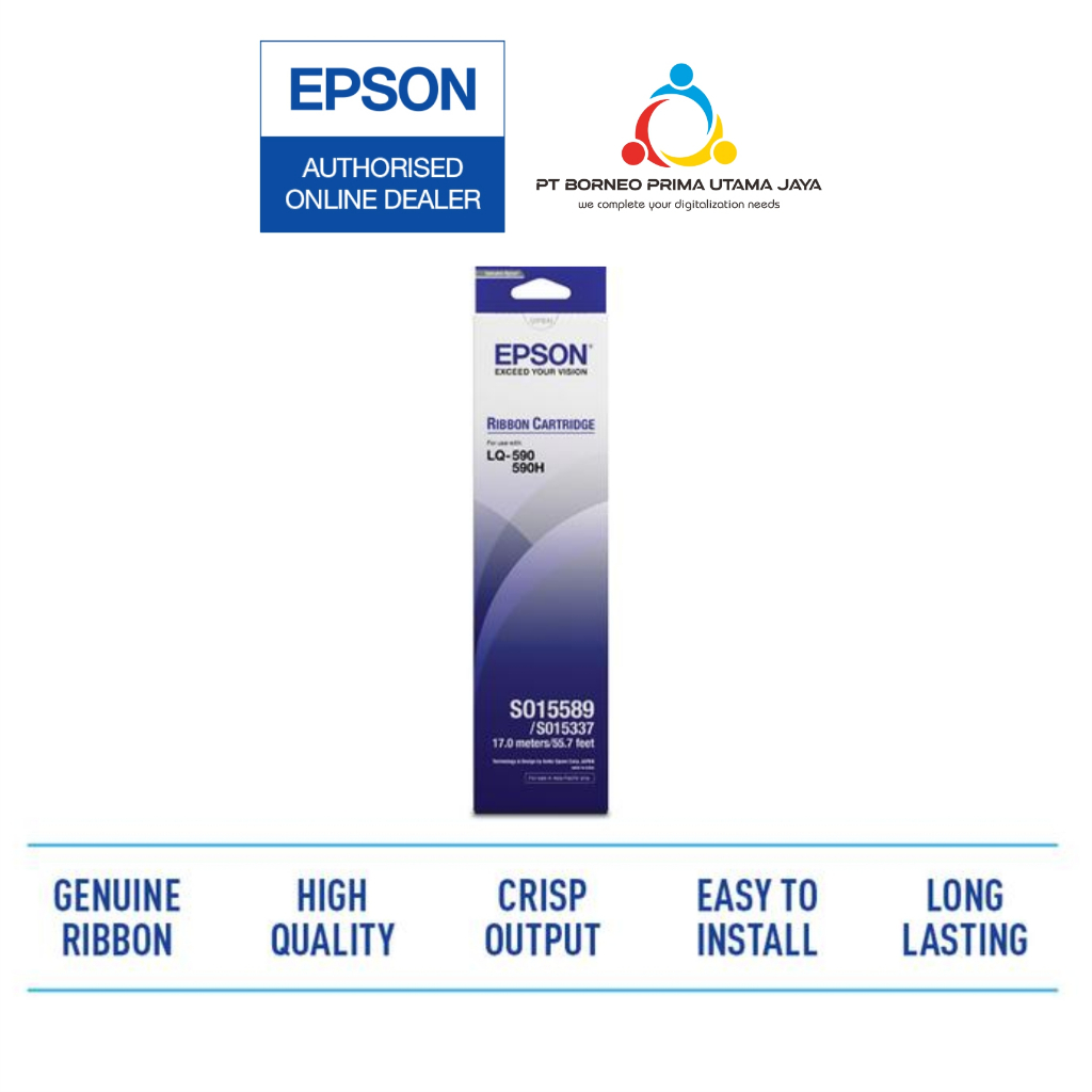 Ribbon Catridge Epson LQ590 / LQ-590II /LQ-590IIN C13S015589 Original  (LQ-590 / 590II / 590IIN )