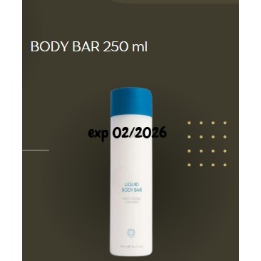 

body bar sabun mandi 250 ml exp 02/26