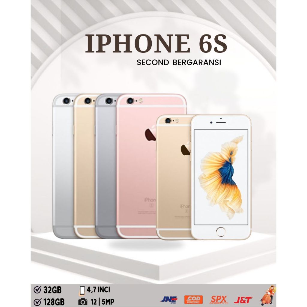 HP IPHONE 6S SECOND MURAH BERKUALITAS DAN BERGARANSI || PENYIMPANAN 32GB,128GB WIFI ONLY