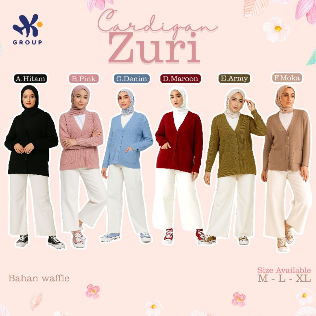 PO‼️CARDIGAN wanita cardigan ZURI HK GROUP