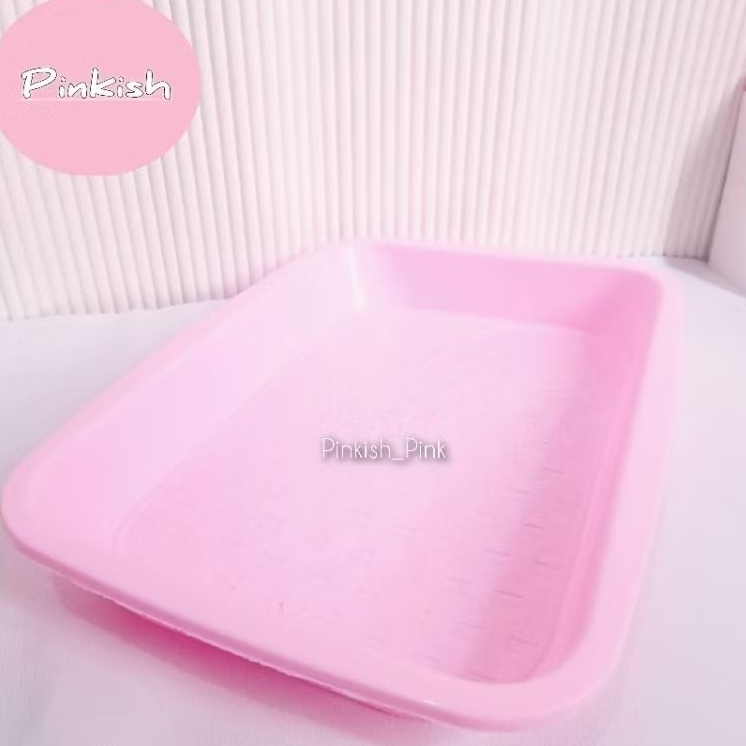 Nampan Persegi Panjang Pink