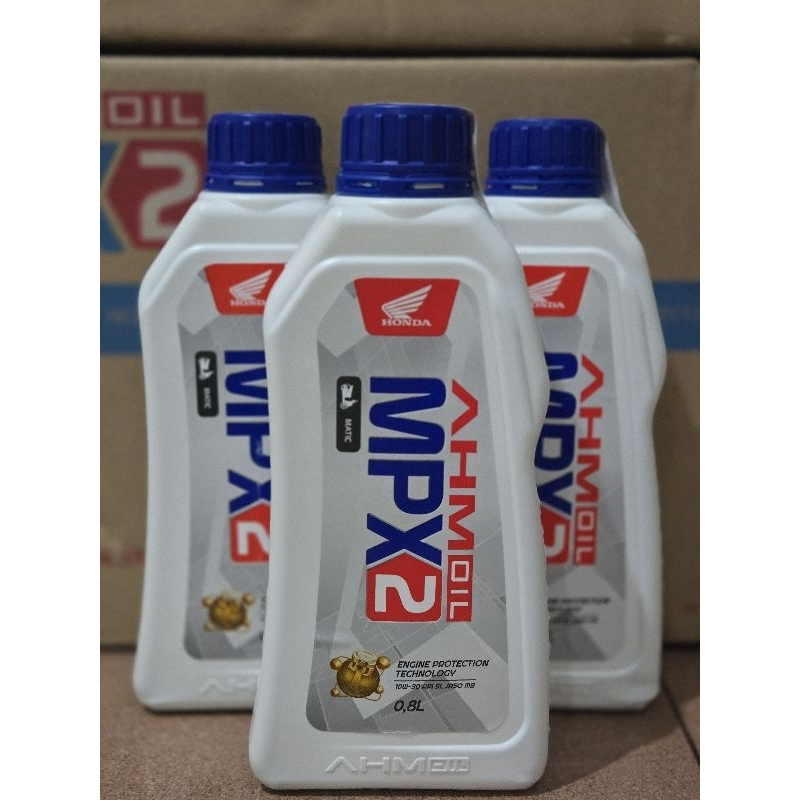 Oli Motor Honda Matic MPX 2 0,8L 10W-30 Terbaru Original per 12 pcs dus Grosir Oli Mpx terlaris
