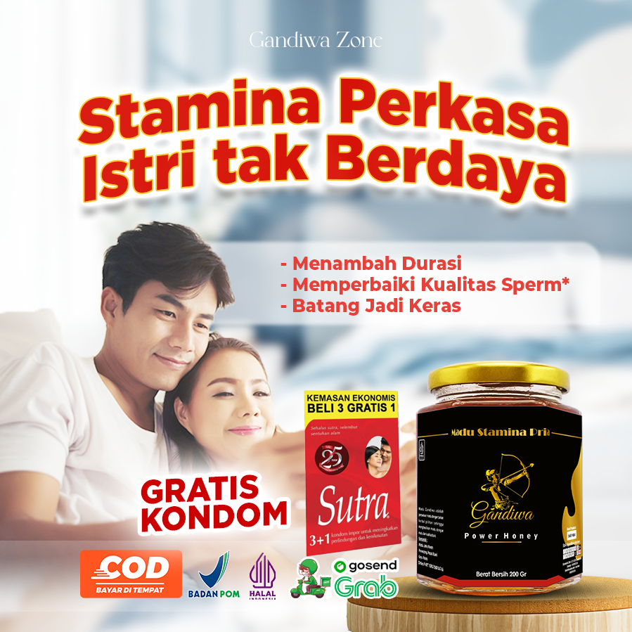 

GRATIS K0ND0M! Madu Herbal Stamina Pria Gandiwa Power Honey Original 200gram