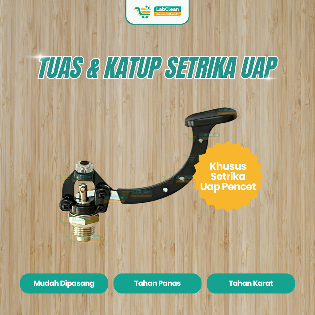 Tuas + Katup Setrika Uap Pencet | Sparepart Setrika Uap Laundry