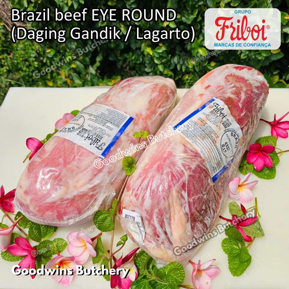 

Beef EYE ROUND whole cut 2.5kg | Brazil FRIBOI FRIGON Australia WMPG Angus JACK'S CREEK US choice SWIFT IBP daging sapi import gandik lagarto eyeround frozen