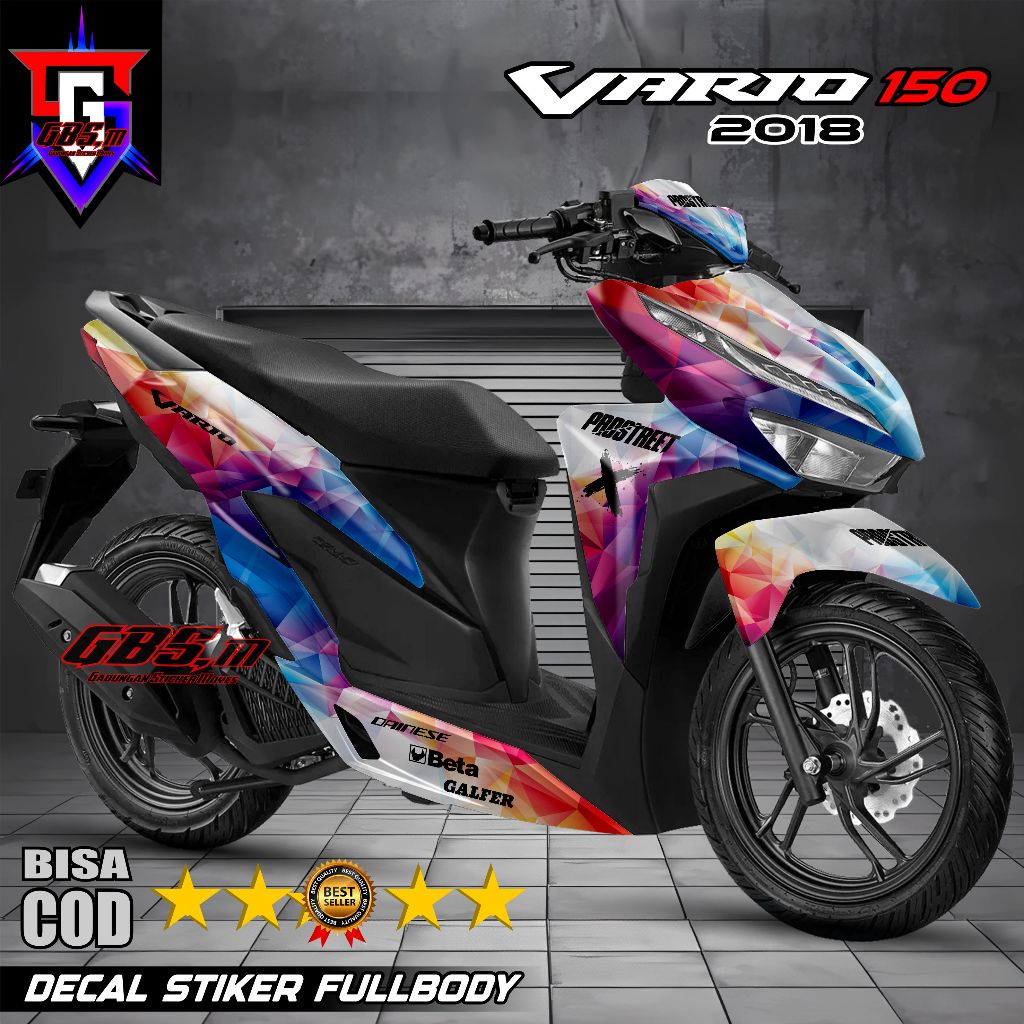 Decal Vario 150 2018 2019 2020 2021 Sticker Fullbody Vario 125 150 Full Body Dekal Stiker Abstrack B