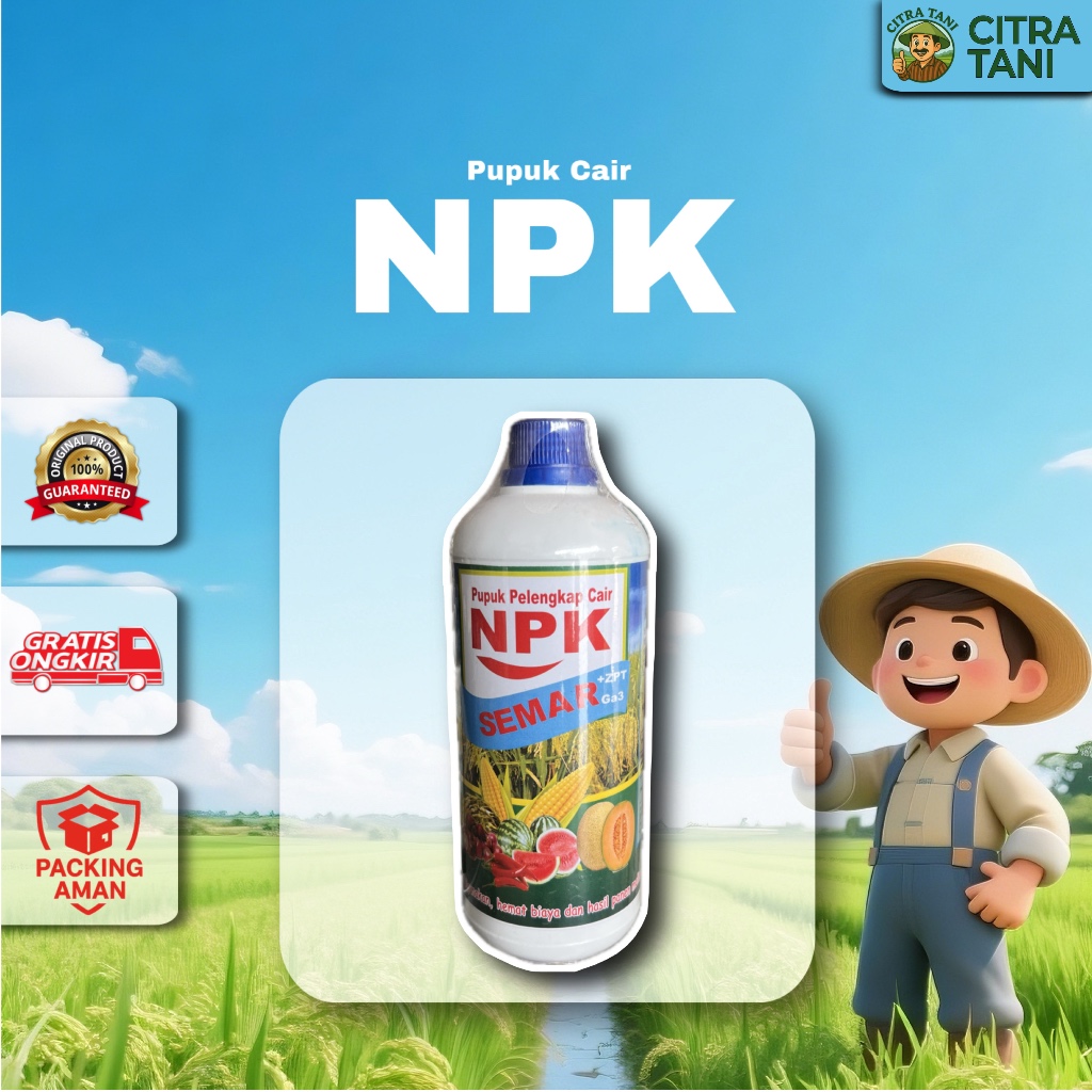 NPK SEMAR Pupuk Cair 1 Liter – Pupuk Pertumbuhan & Pembuahan | Cepat Tumbuh, Cepat Panen