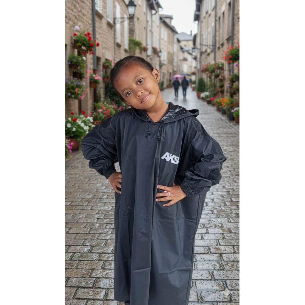 Angkasa - Mantel Jas Hujan Anak 7-12 Tahun Ponco Setelan