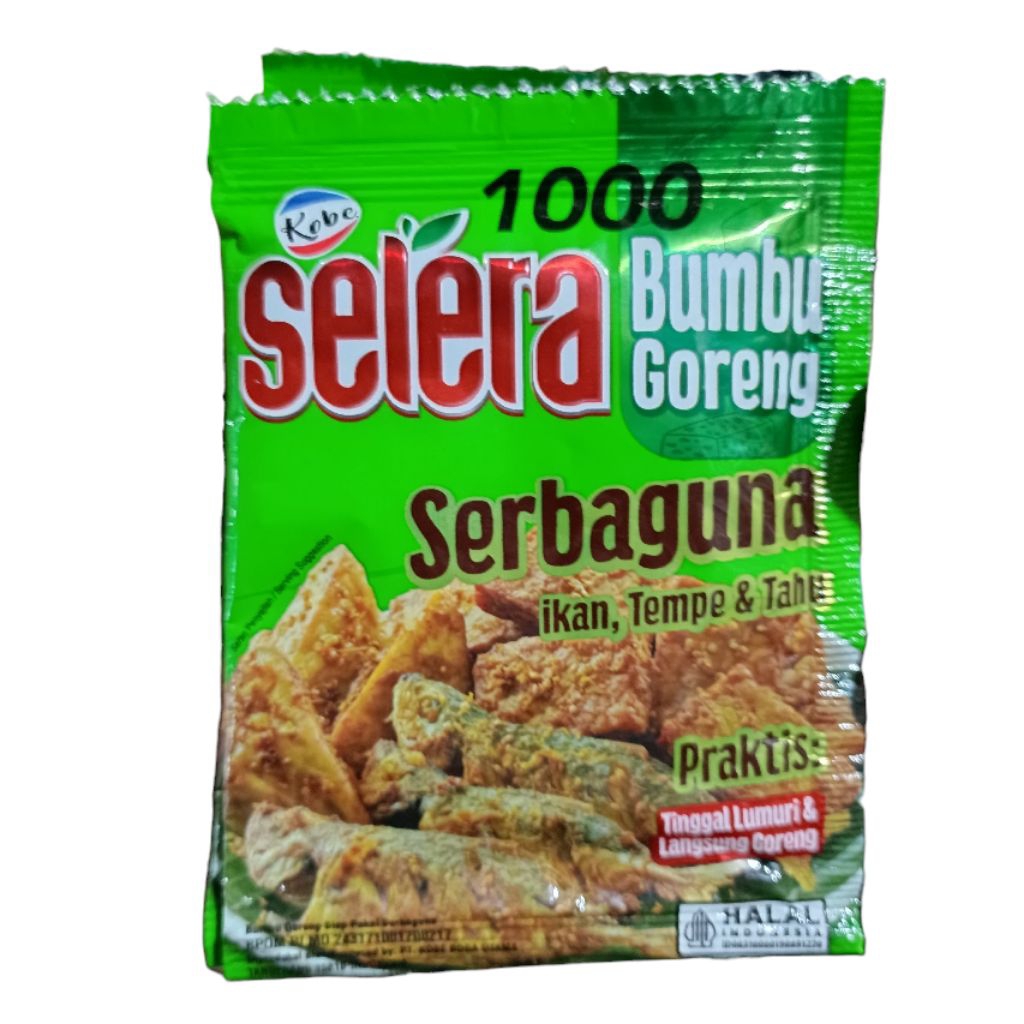 

Kobe Selera Bumbu Goreng 28gr Serbaguna Ikan Goreng Tempe Goreng Ayam Goreng Bumbu Lumur Marinasi
