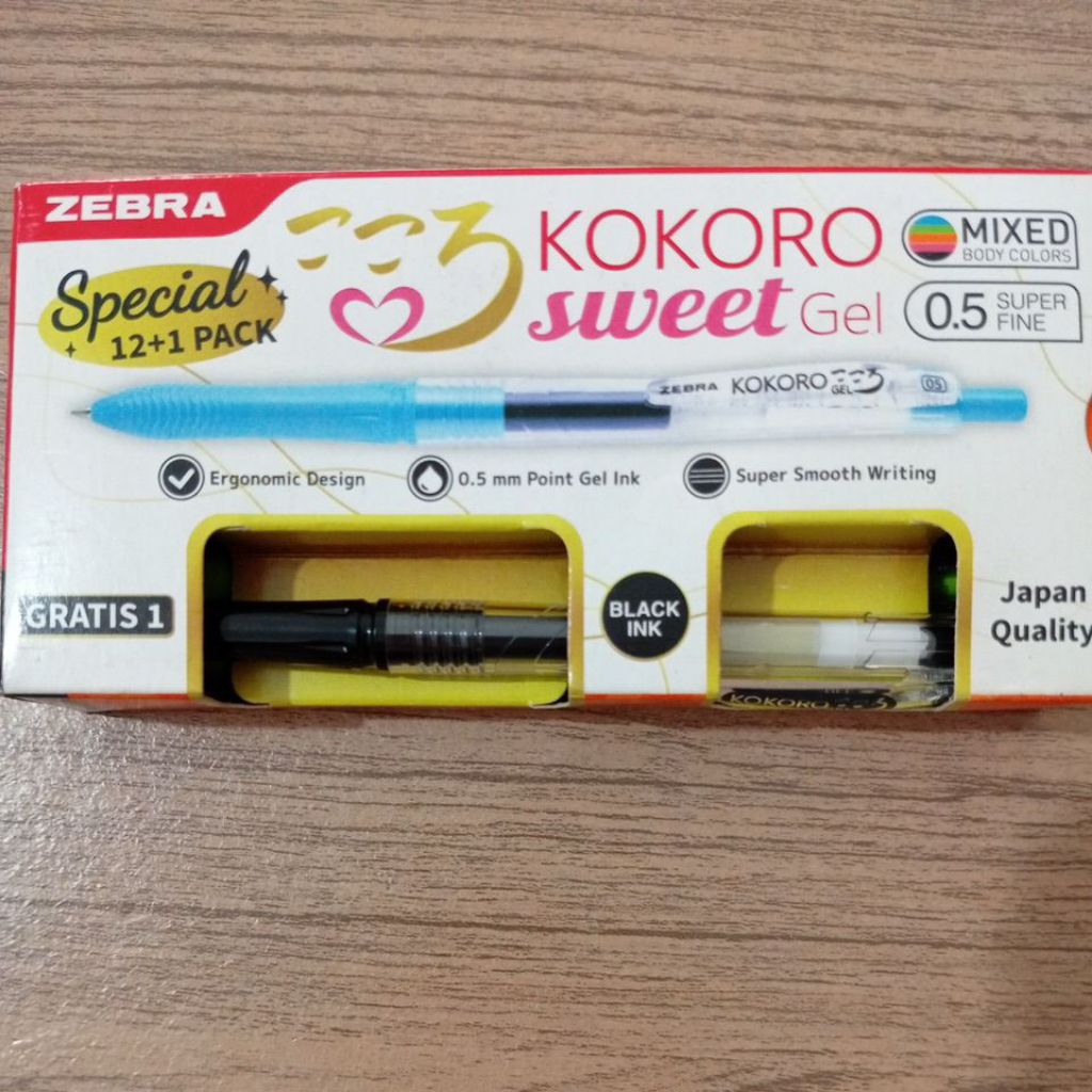 

ZEBRA GEL PEN KOKORO 0,5 HITAM