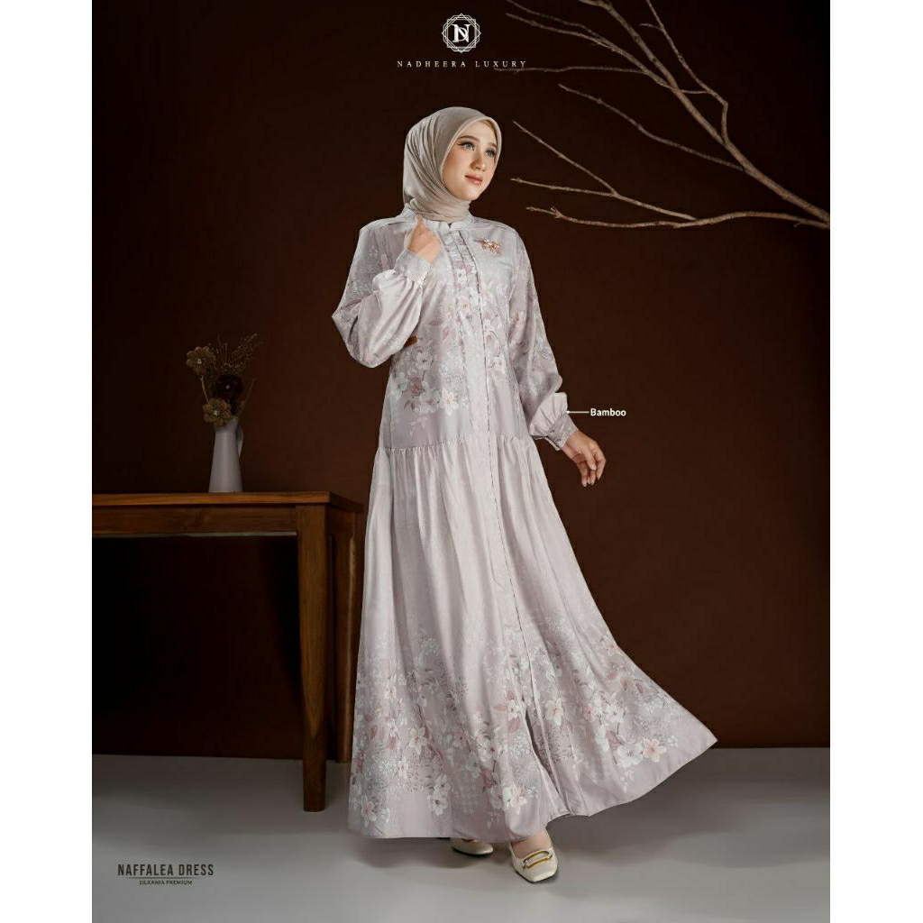 Nadheera Luxury Naffalea Series / Gamis Nadheera Terbaru / Gamis Murah Nadheera Luxury