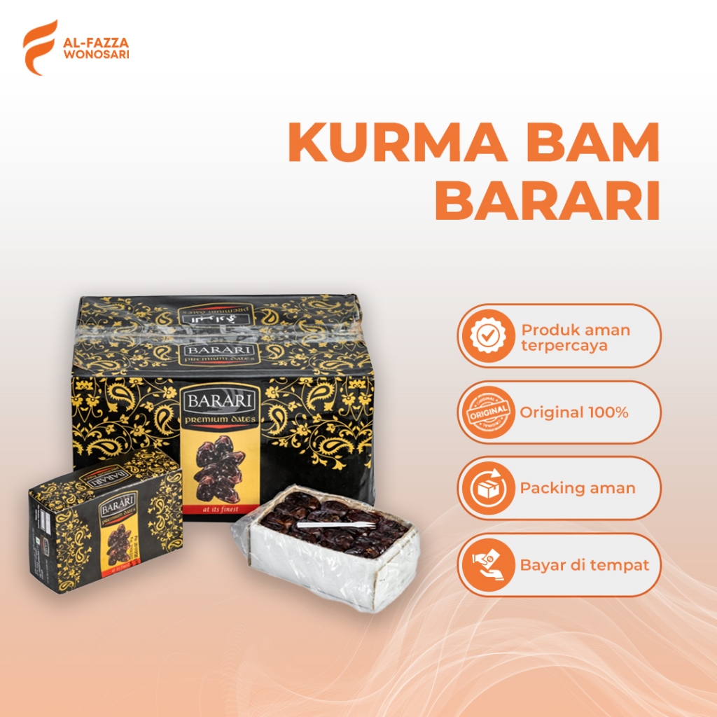 

Kurma Bam Barari Anggur Premium 600 gr Lembut Manis Empuk